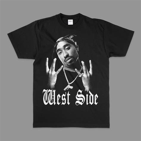 Black 2Pac West Side Shirt, Tupac Shakur T-Shirt Men's Heavyweight T-shirt S sold by Zachary ...
