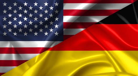 United States USA vs Germany flags comparison concept Illustration ...