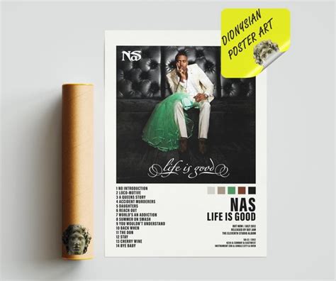 Nas Life is Good Poster Album Cover Poster Tracklist - Etsy