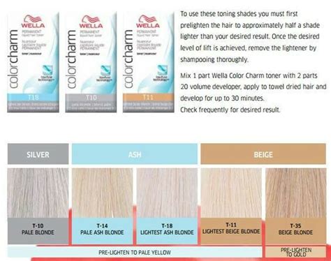 WELLA COLOR CHARM 3x T18 Lightest Ash Blonde Hair Toner POSTAGE ...