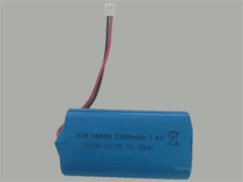 ICR18650 battery, ICR 18650 ICR18650 2.2Ah 7.4v, 2200MAH/16.28Wh / 7.4V Li-ion battery