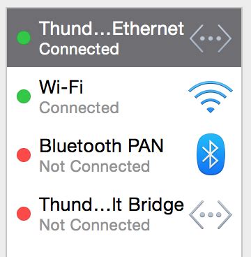 network - Display thunderbolt is working, thunderbolt bridge is not ...