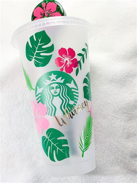 Starbucks Reusable Cup-tropical Starbucks Cup-hibiscus Starbucks Cup ...