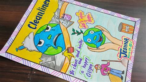 Cleanliness Poster / Clean India drawing / Clean India Green India ...