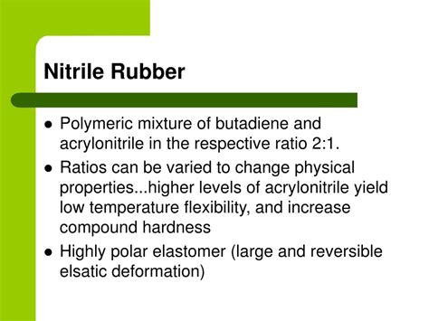 PPT - Nitrile Rubber PowerPoint Presentation, free download - ID:324667