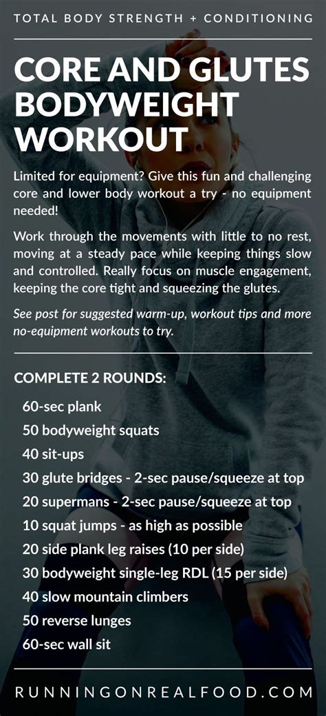 At-Home Core and Glutes Workout | Glutes workout, Lower body workout ...