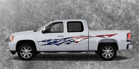 2 Car Truck American Flag Side Decals Graphics Stripes Vinyl #B1288 Ameri Flag | eBay Motors ...