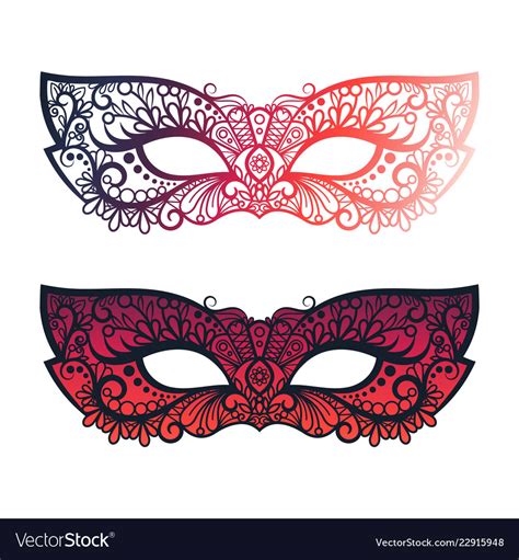 Bright carnival festive masks Royalty Free Vector Image