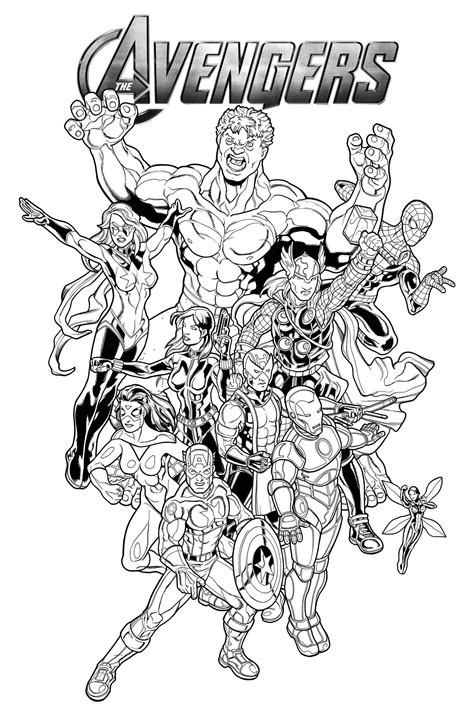 Avengers Coloring Pages Printable