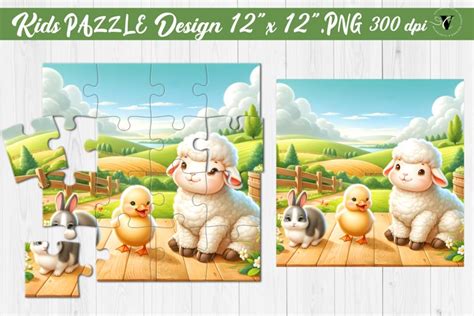 Kids puzzle | Baby Farm animals (3200297)