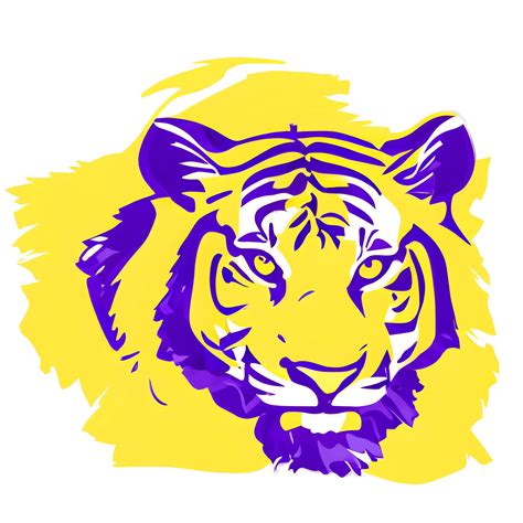 LSU Tigers Purple and Gold · Creative Fabrica