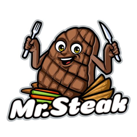 Cartoon beef steak vector free download