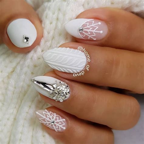 Whimsical Winter Manicure That Will Make Your Nails Stand Out - World ...