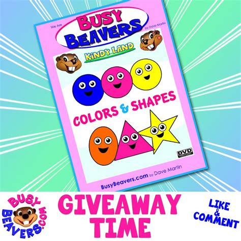 Busy Beavers are Giving Away their Colors & Shapes DVD ☺ ♥ Head over to our Facebook Page to ...