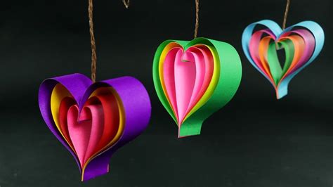 How To Make Paper Hearts: Quick DIY Crafts Tutorial | Easy diy crafts, Paper hearts, Diy crafts ...