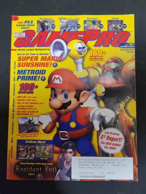 GAMEPRO MAGAZINE ISSUE 167 - August 2002 - Super Mario Sunshine ...