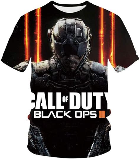 Call of Duty Men's T-Shirts Unisex T-Shirt 3D Printed Casual Graphic Short Sleeve Tops Tees ...