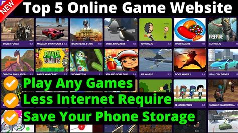 Top 5 Free Online Game Website | Play Any Games You Want In Mobile And ...