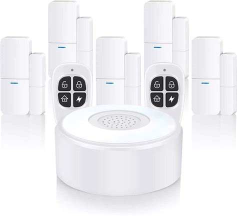 AGSHome Smart Alarm, Home Security Alarm System, 8-piece Kit, Wireless, Smartphone Alert, No ...