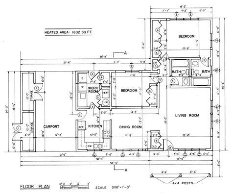 Free Ranch Style House Plans with 2 Bedrooms | Ranch Style Floor Plan