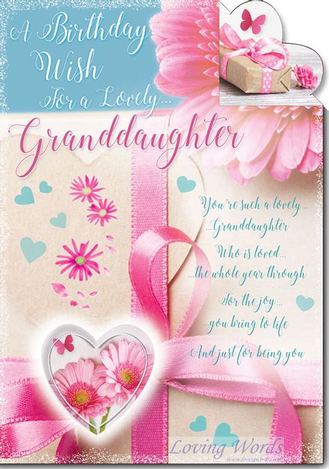 Birthday Wish Granddaughter | Greeting Cards by Loving Words