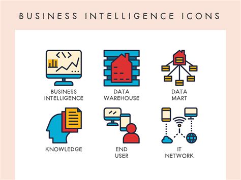 Business intelligence icons 540060 Vector Art at Vecteezy