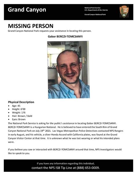 Missing Person Search Initiated at South Rim of Grand Canyon-August ...