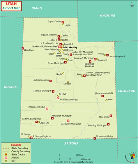 Airports in Utah Full Review — Maps and Travel Information | Airportix