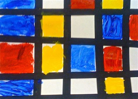 Kids Art Market: Primary colors with Mondrain