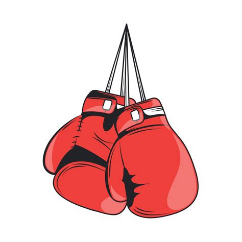 hanging boxing gloves 10817988 Vector Art at Vecteezy