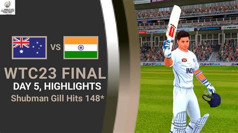 ICC WTC 23 Final | Day 5 Highlights | Real Cricket 22 - YouTube