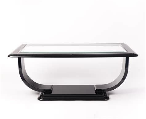 Art Deco Style Square Glass Top Coffee Table, 1940s | #87091