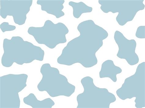 Blue Cow Print Wallpaper