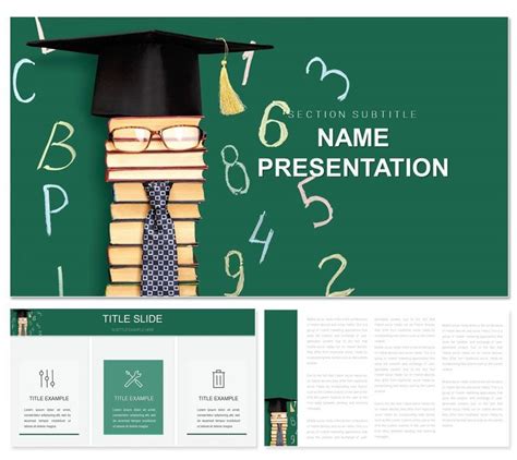 Education Book and Learning PowerPoint template presentation