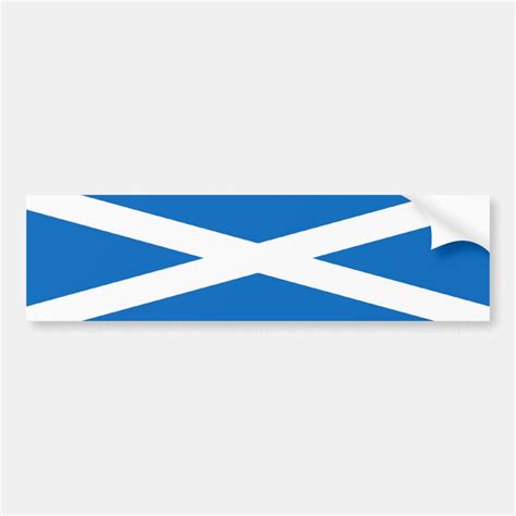 Scotland/Scottish Flag Bumper Sticker | Zazzle