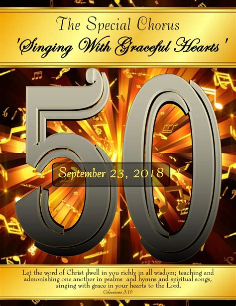 Special Chorus 50th Anniversary Souvenir Book by C&J Desktop Publishing - Issuu