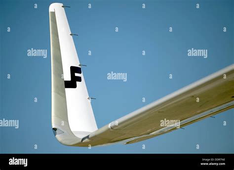 The wings of an Airbus A321 with new 'sharklets' at the Airbus factory ...