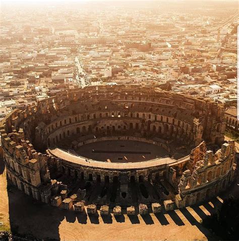 Coliseum of El-Jem in Tunisia Par @rimkouze Amphitheater, Carthage ...