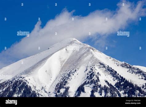 winter landscape in Austria Alps, snow sun and Snowy winter scene Stock ...