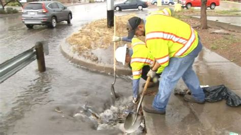 Montwood Drive floods due to clogged storm drain