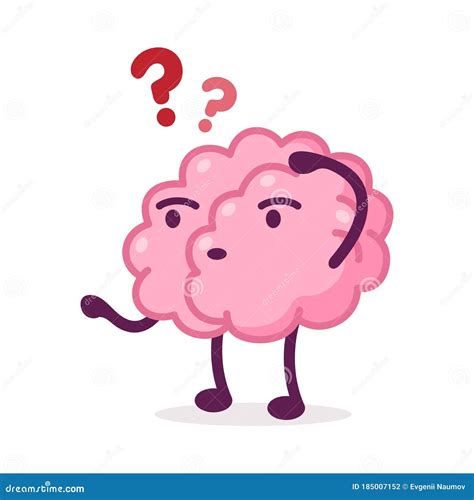 Brain Funny And Cute Vector Silhouette | CartoonDealer.com #47211257