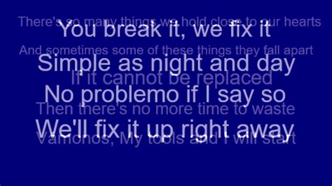 You Break It We Fix It Lyric Video - YouTube