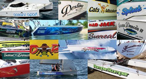 Shop Custom Boat Name Stickers Online | Boat Names Australia