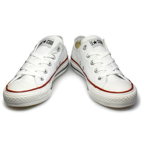 Converse All Star Lo White Canvas Trainers Sneakers Shoes Mens Womens Size 3-12 | eBay