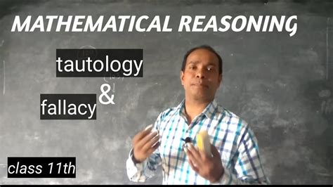 Class 11 | Mathematical reasoning | tautology | fallacy | contradiction | maths class11th|M ...