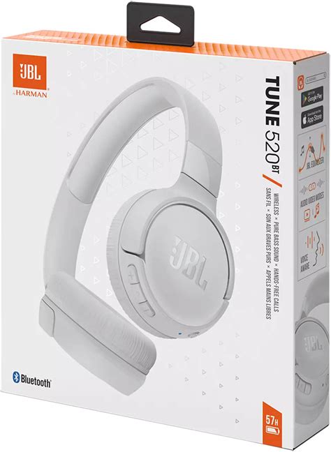 JBL Tune 520BT Wireless On-Ear Headphones, Pure Bass Sound, 57H Battery with Speed Charge, Hands ...