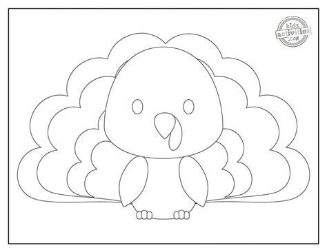 Cutest Preschool Turkey Coloring Pages | Kids Activities Blog