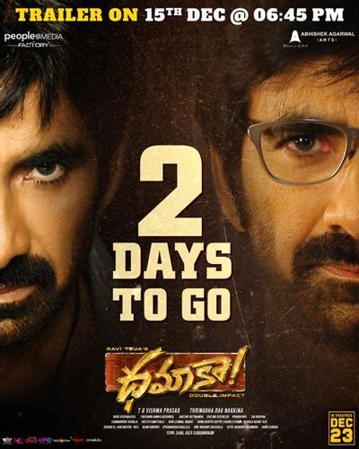 Time locked for Ravi Teja’s Dhamaka trailer | Latest Telugu cinema news | Movie reviews | OTT ...