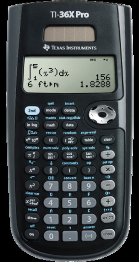 Texas Instruments TI-36X Pro Solar Calculator TI-36X Pro Solar calculator:Counting | Fisher ...