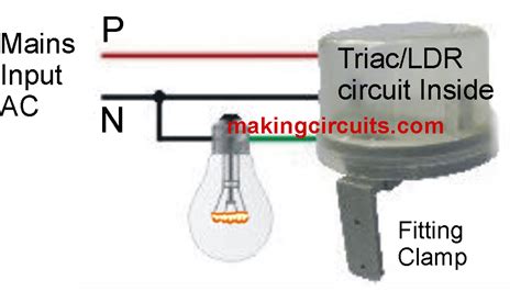 Day Night Activated Triac Switch Circuit